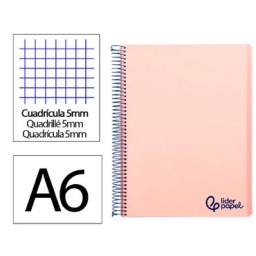 Cuaderno WONDER PP 120HJ Din A-6 rosa Liderpapel 08829
