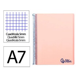 Cuaderno WONDER PP 100HJ Din A-7 rosa Liderpapel 08921