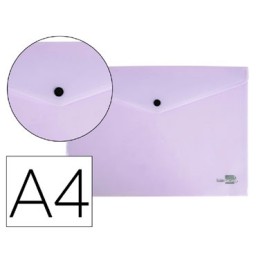 Dossier broche PP Din A-4 lavanda opaco Liderpapel 11286