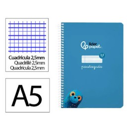 Cuaderno Pautaguía A5 pauta 2,5mm. azul Liderpapel 171717