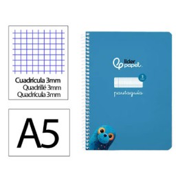 Cuaderno Pautaguía A5 pauta 3mm. azul Liderpapel 171723