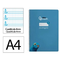 Cuaderno Pautaguía A4 pauta 4mm. azul Liderpapel 171771
