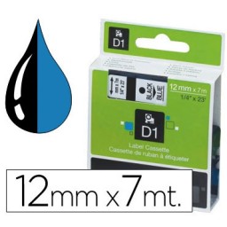 Cinta D1 12 mm. negro/azul 45016 Dymo S0720560