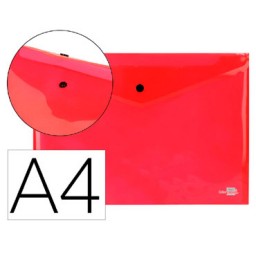 Dossier broche PP Din A-4 rojo Liderpapel 19983