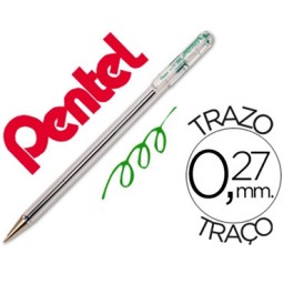 Bolígrafo Superb BK 77 verde Pentel BK77-C