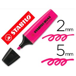 Marcador flúor rosa Stabilo Boss 70/56