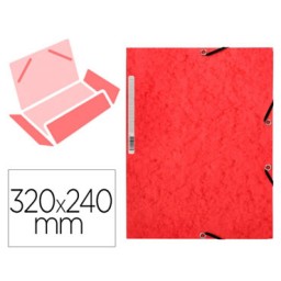 Carpeta gomas Din A-4 roja Q-Connect 31623