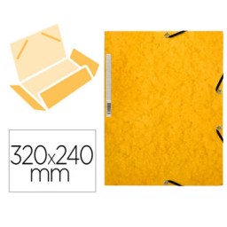 Carpeta gomas Din A-4 amarilla Q-Connect 31624