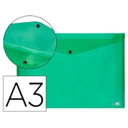 Dossier broche PP Din A-3 verde Liderpapel 32838
