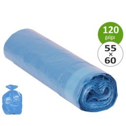 20 bolsas basura azules 55x60cm. Autocierre