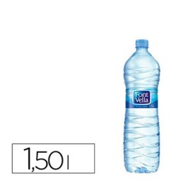 Agua mineral natural Font Vella botella 1,5 l.