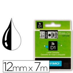 Cinta D1 12 mm. negro/transparente 45010 Dymo S0720500