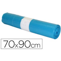 10 bolsas basura azules70x90cm.