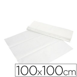 400 manteles de papel blanco 100x100 cm .