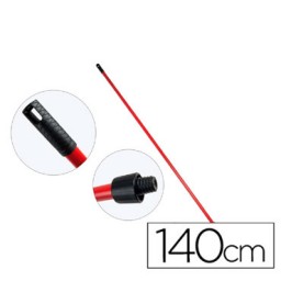 Palo de escoba o fregona metal universal con adaptador 140 cm.