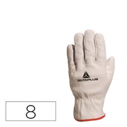 Guantes flor de bovino talla 8 M Deltaplus