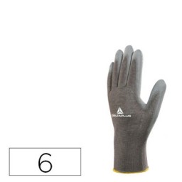 Guantes poliéster talla 6 XS gris Deltaplus