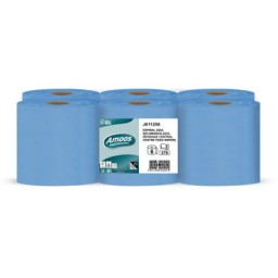 PQ6 rollos papel secamanos azul