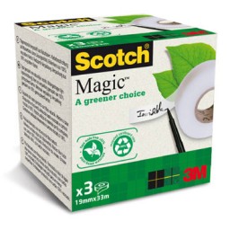 3 cintas adhesivas magica 19 mm. x 33 m. Scotch