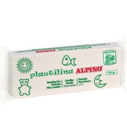 12 barras plastilina 150 g. blanca Alpino DP00006801