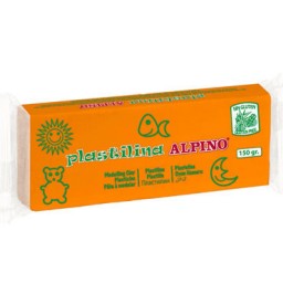 12 barras plastilina 150 g. naranja Alpino DP00007001