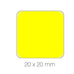 Gomet amarillo cuadrado 20 mm. Apli 04875