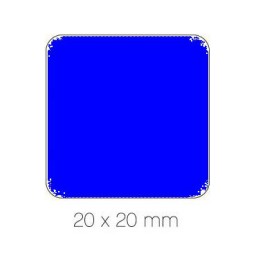 Gomet azul cuadrado 20 mm. Apli 04876