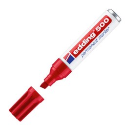 Marcador permanente edding 500 rojo 500-002