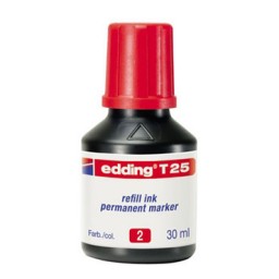Frasco tinta T25 roja edding T25-002