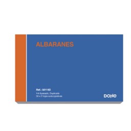 Talonario ALBARAN 4º apaisado duplicado Dohe 50119D