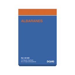 Talonario ALBARAN 4º duplicado Dohe 50120D