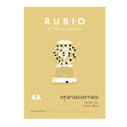 Cuaderno Rubio A5 Operaciones y Problemas Nº 4A