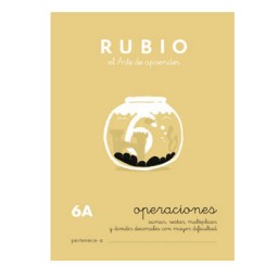 Cuaderno Rubio A5 Operaciones y Problemas Nº 6A