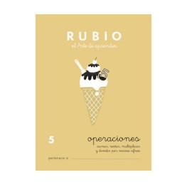 Cuaderno Rubio A5 Operaciones y Problemas Nº 5