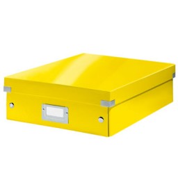 Caja Click & Store mediana amarilla Leitz 60580016