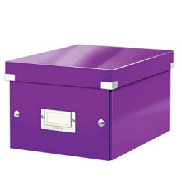 Caja Click & Store 20 DVD's violeta Leitz 60420062