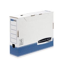 Caja de archivo definitivo A4 80mm Azul