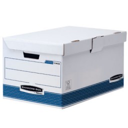 Maxi contenedor de archivos con tapa fija Azul