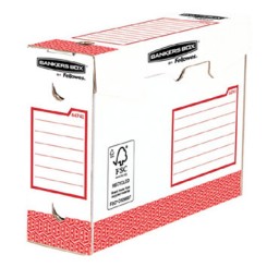 Pack de 20 Cajas de archivo definitivo A4+ 100MM extra resistente Rojo