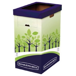Papelera reciclaje cartón 69l Bankers Trust 8049202