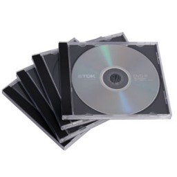 10 estuches CD Jewel negro Fellowes