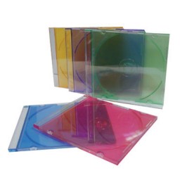 25 estuches CD Jewel colores Fellowes 98317
