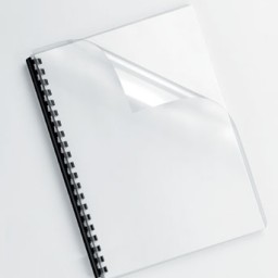 Pack de 100 portadas PVC transparente cristal A4 180 micras