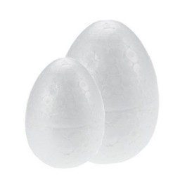 6 huevos poliespán 7,5 cm. Fixo 68007900