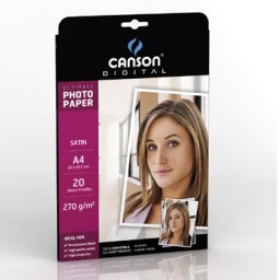 20HJ papel Ultimate Satin Din A-4 270 g/m² Canson C200004329