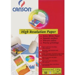 50HJ papel High Resolution 100 g/m2 Din A-4 Canson