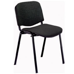 Pack 4 sillas confidente DADO tapizado negro
