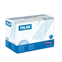 Caja 100 tizas blancas Milan 2404100