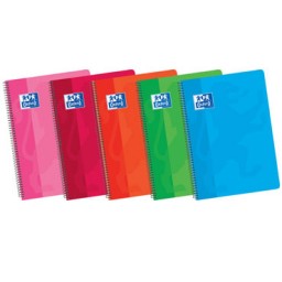 Cuaderno tapa blanda 4º colores surtidos 90h c/4 Oxford 100430166