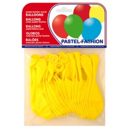 20 globos amarillo pastel 63216
